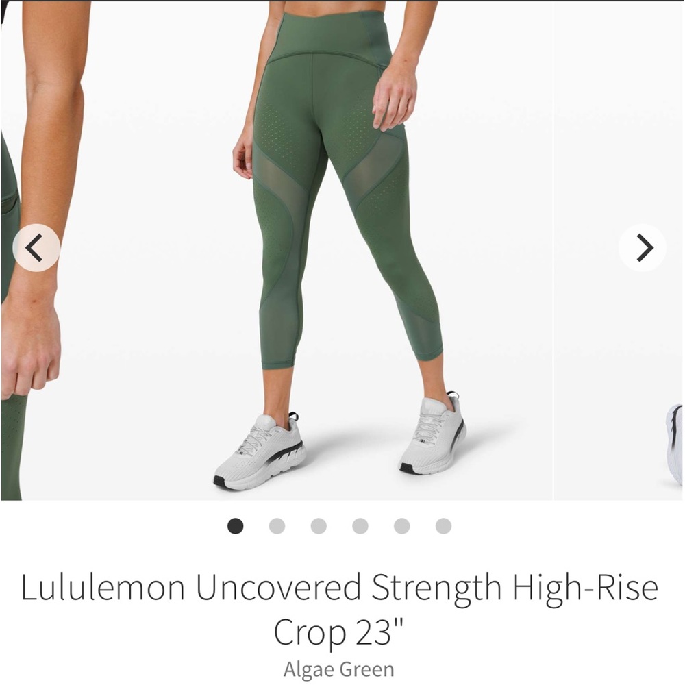Lululemon Uncovered Strength High Rise Crop Size 4